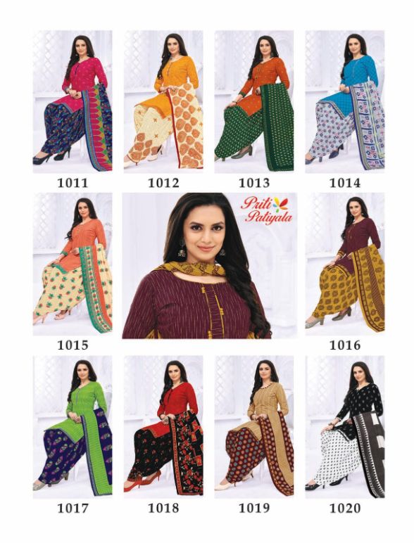 Laado Priti Patiyala 10 Casual Daily Wear Cotton Printed Dress Material Collection